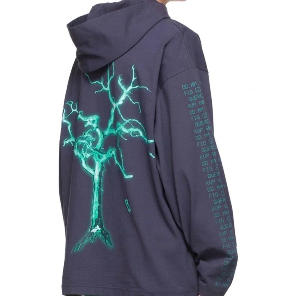 Acne Studios Logo-Appliquéd Printed Hoodie - Picture 1 of 12
